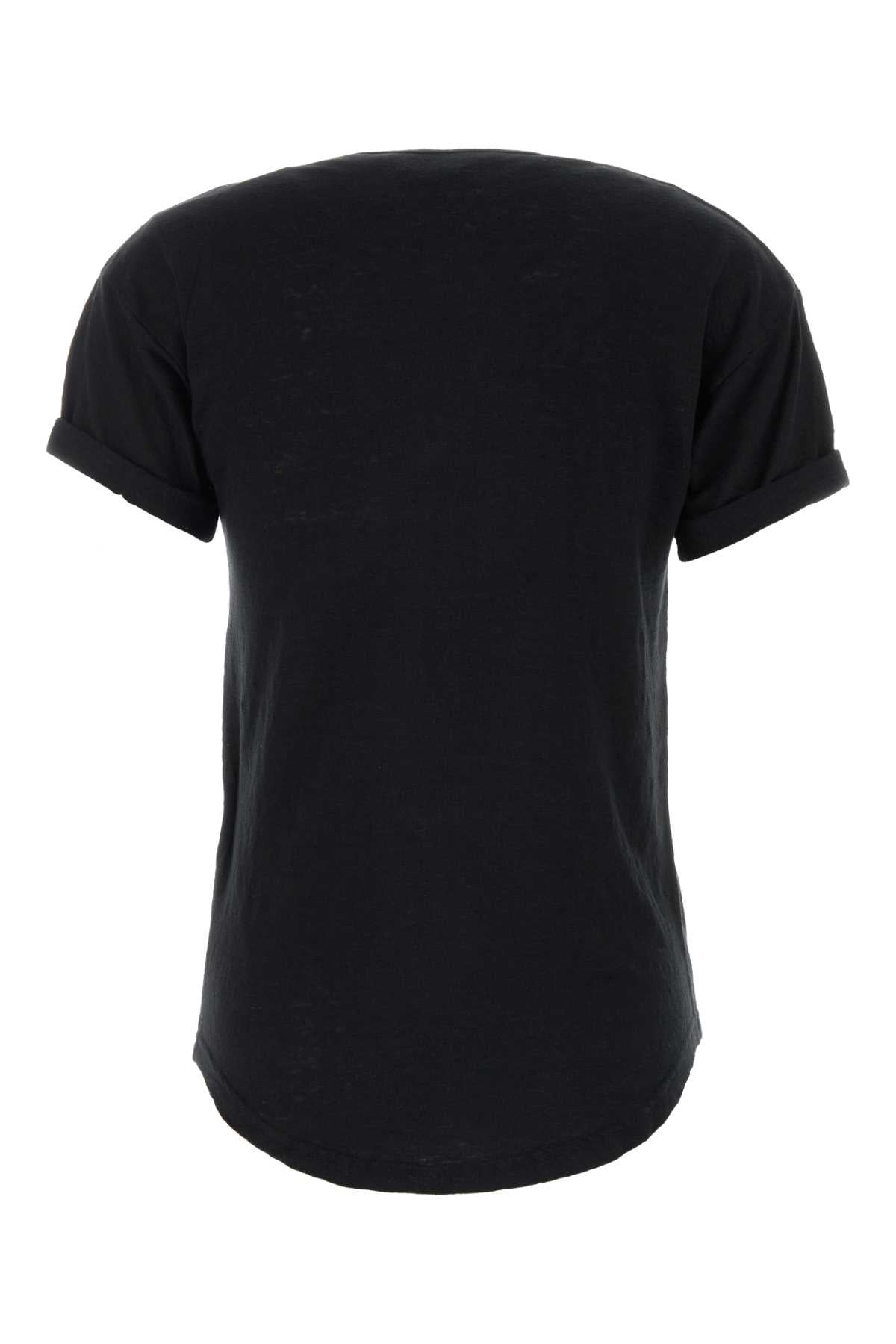 Isabel Marant Etoile Women Black Linen Koldia T-Shirt ISABEL MARANT ETOILE