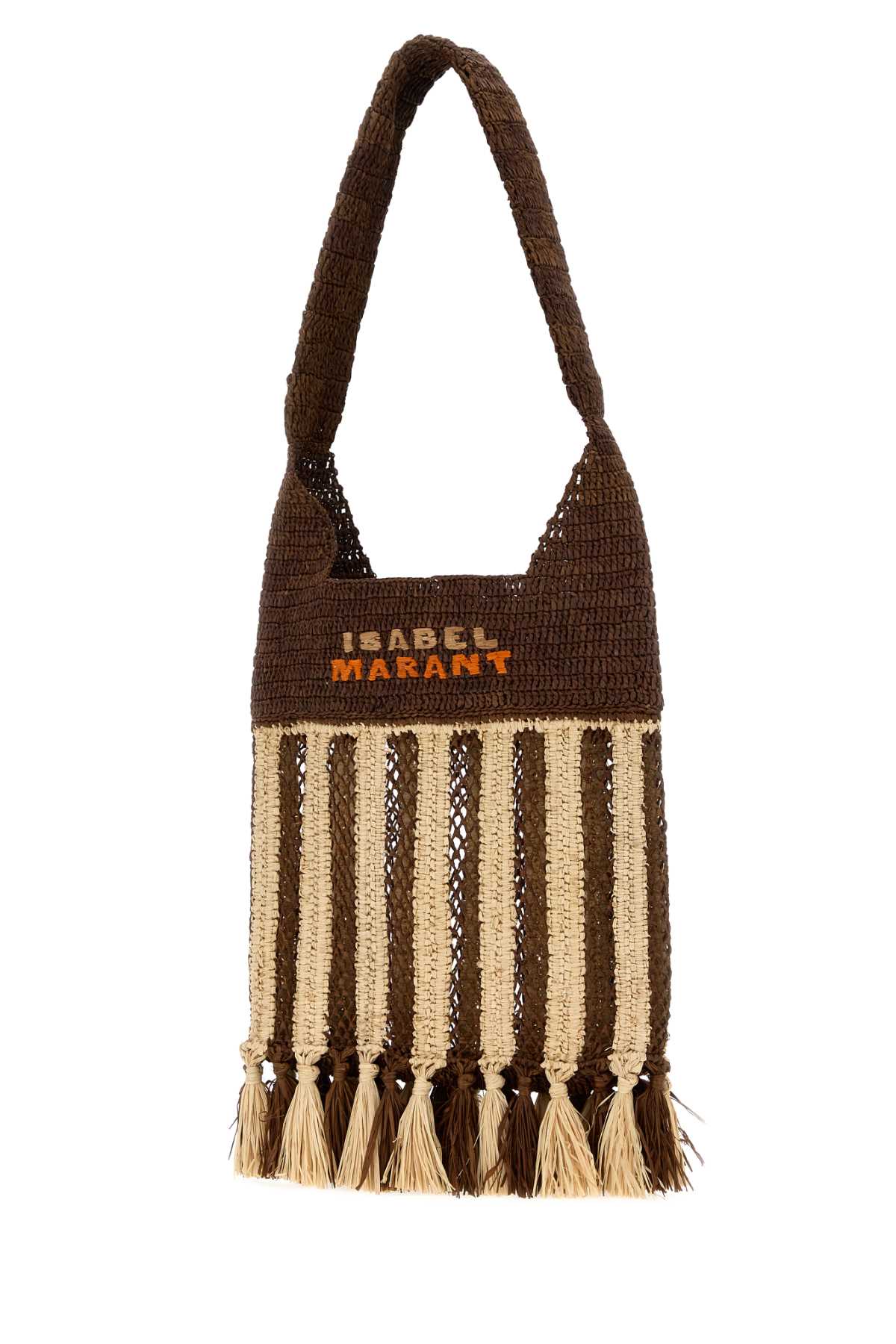 Isabel Marant Women Embroidered Raffia Praia Shoulder Bag ISABEL MARANT