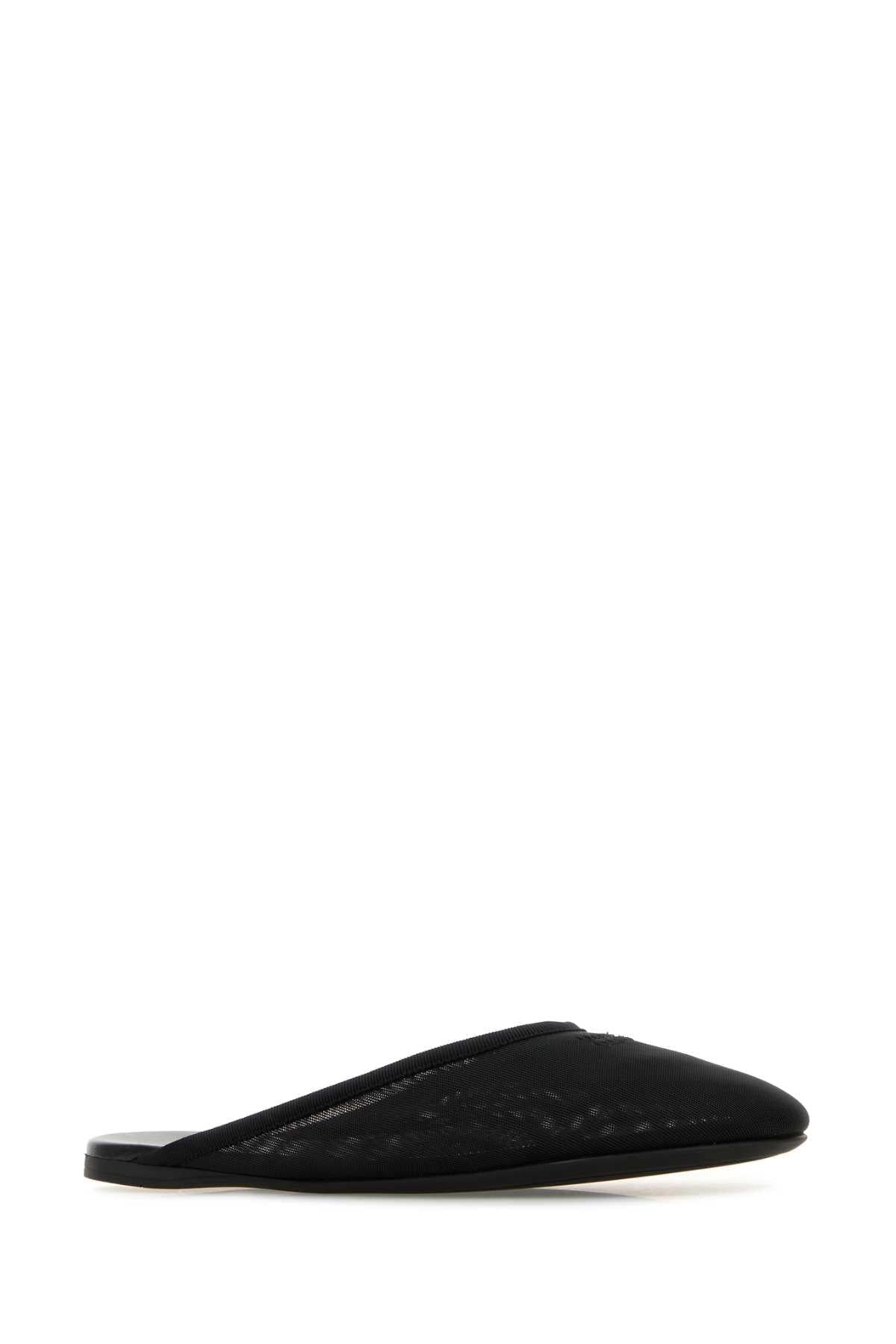 Miu Miu Women Black Mesh Slippers MIU MIU