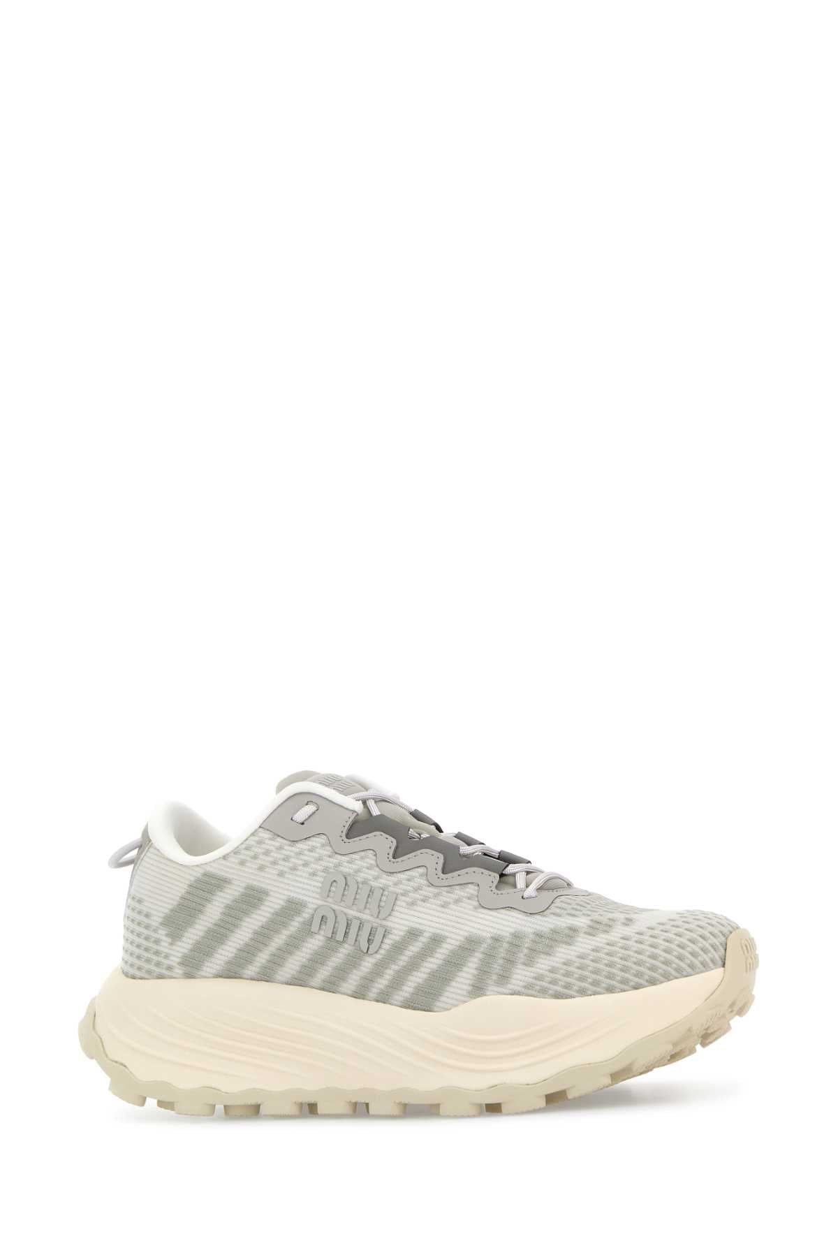 Miu Miu Women Two-Tone Fabric Sneakers MIU MIU