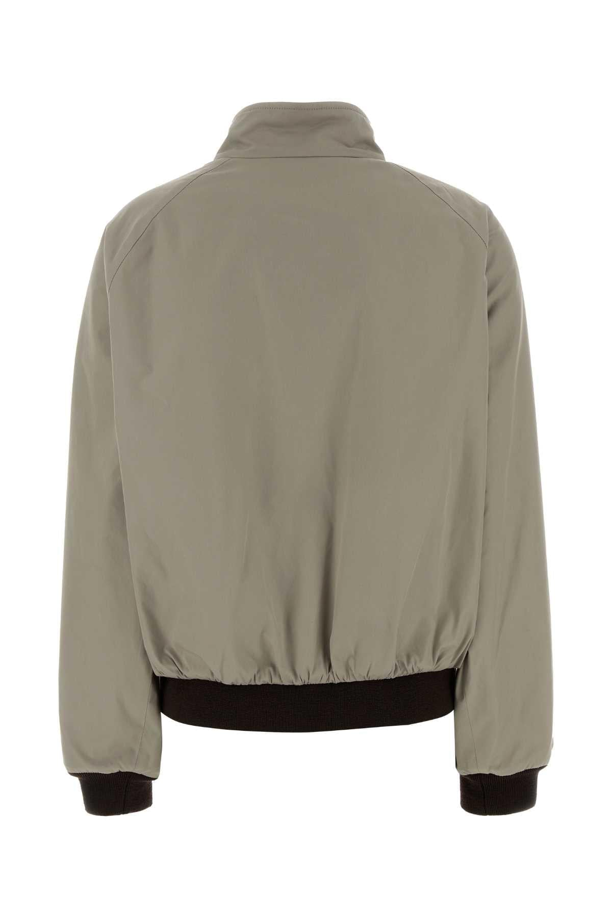 Miu Miu Women Dove Grey Cotton Blend Reversible Jacket MIU MIU