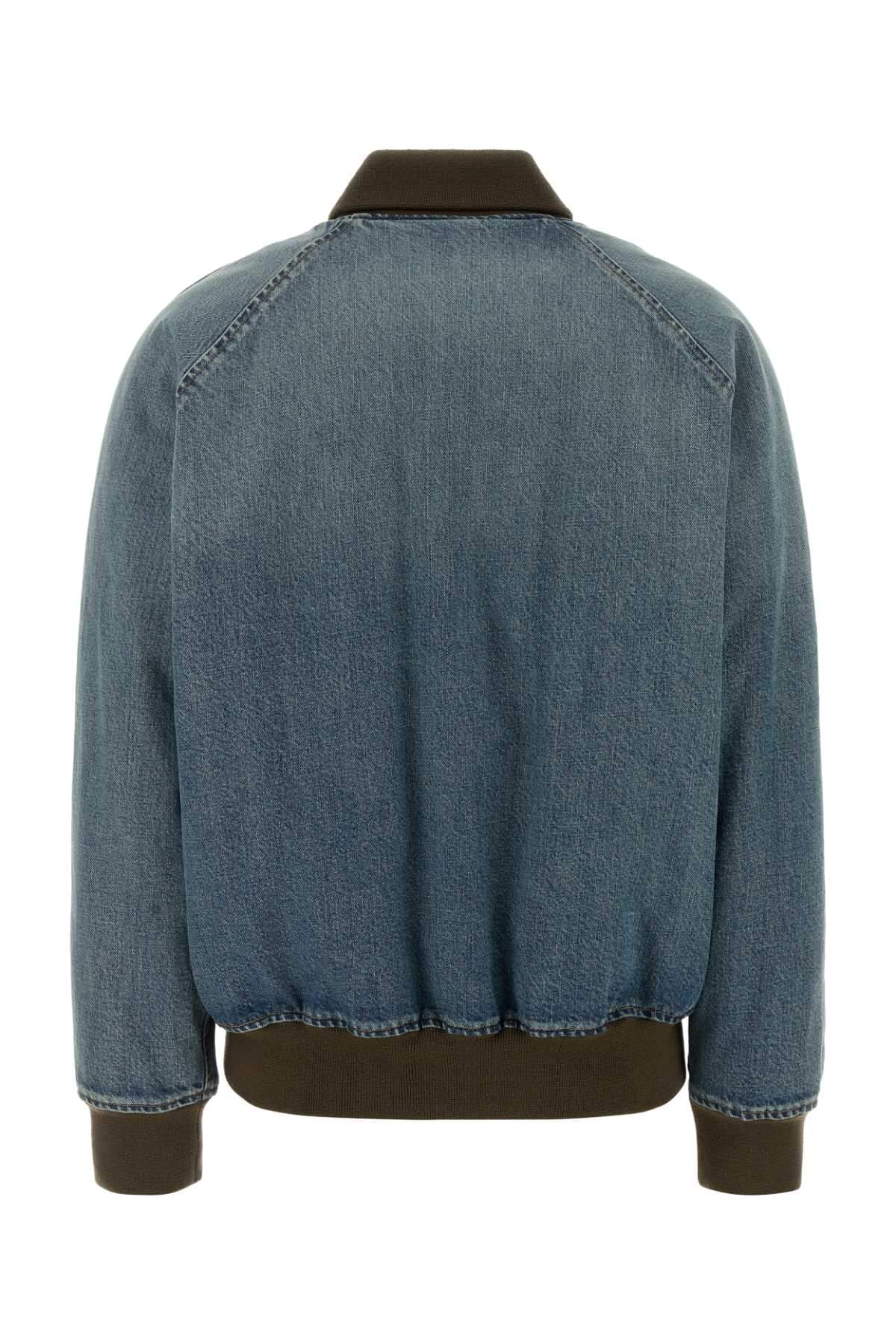 Miu Miu Women Denim Bomber Jacket MIU MIU