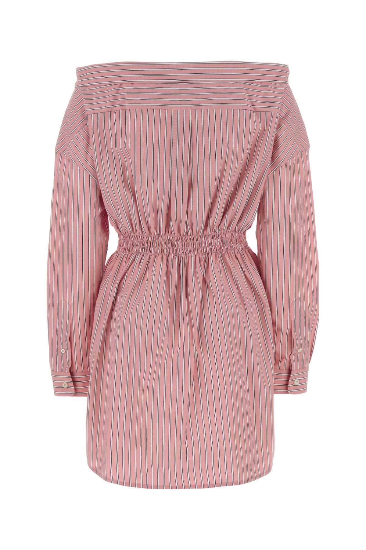Miu Miu Women Embroidered Poplin Shirt Dress MIU MIU