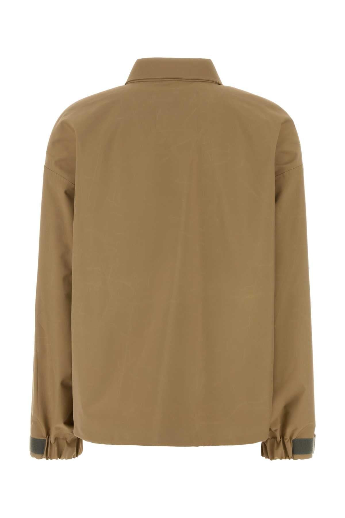 Miu Miu Women Beige Tech Fabric Windbreaker MIU MIU