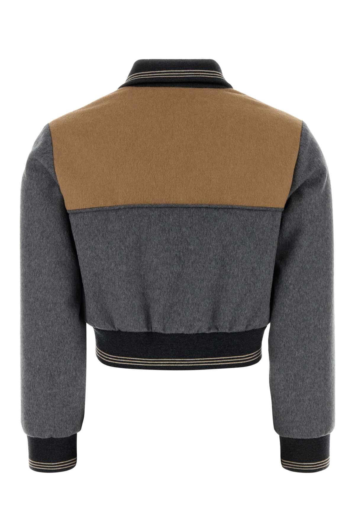 Miu Miu Women Two-Tone Velour Jacket MIU MIU