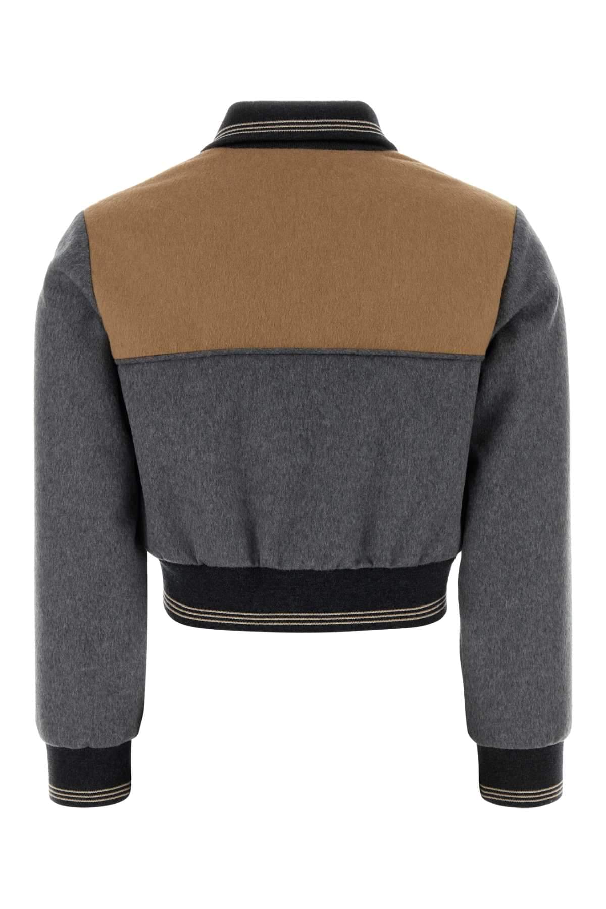Miu Miu Women Two-Tone Velour Jacket MIU MIU