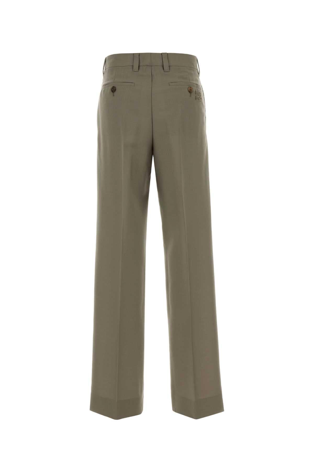 Miu Miu Women Sage Green Mohair Blend Palazzo Pant MIU MIU