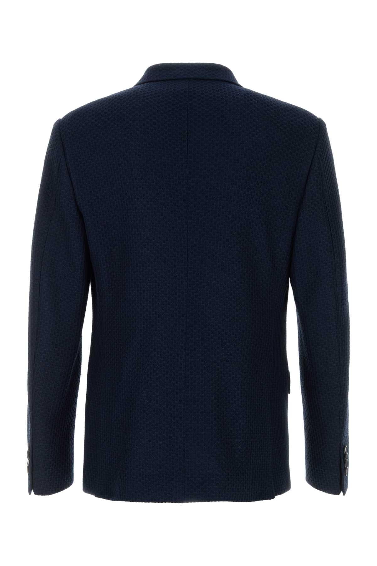 Etro Men Navy Blue Jersey Jacket ETRO