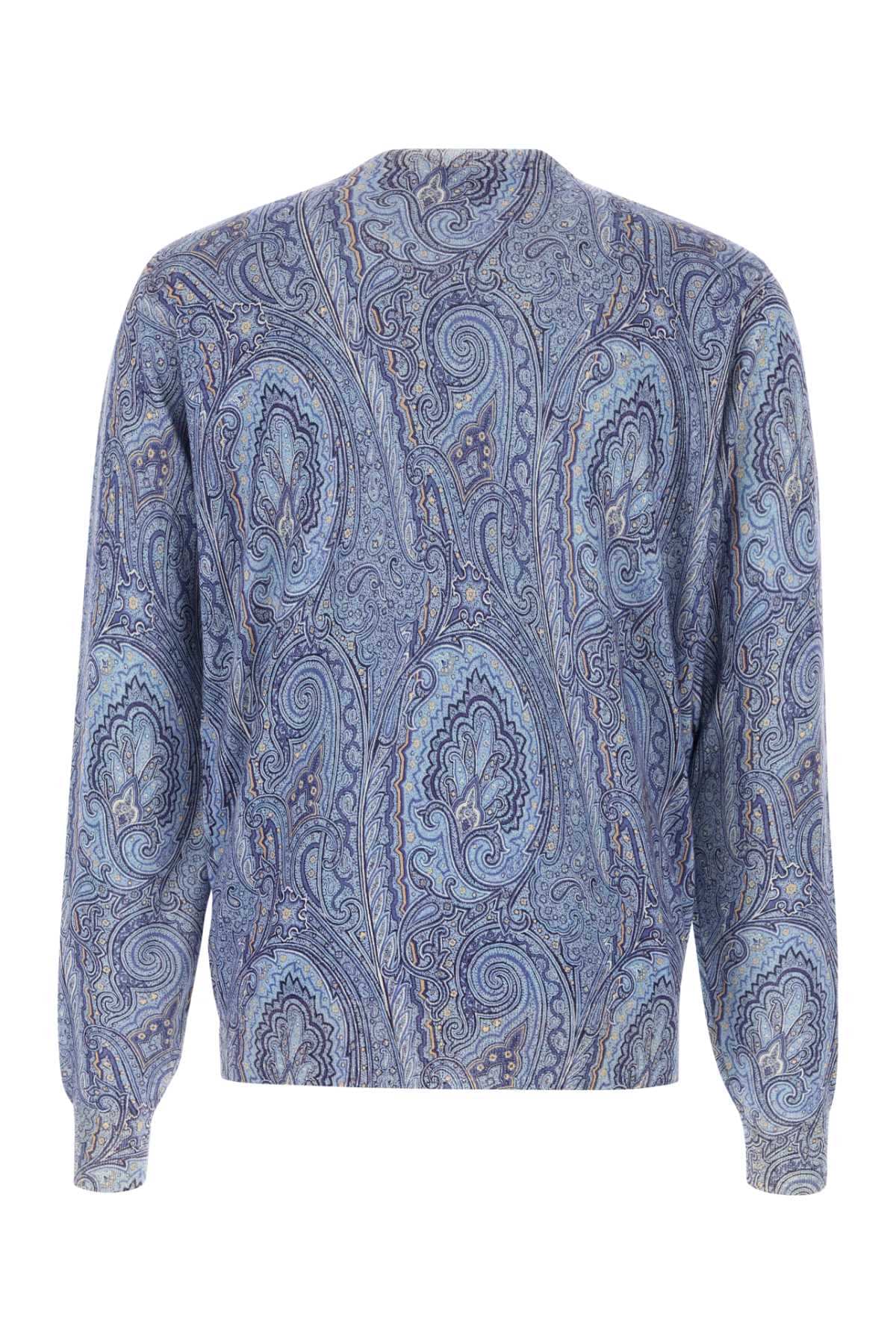 Etro Men Printed Silk Blend Sweater ETRO