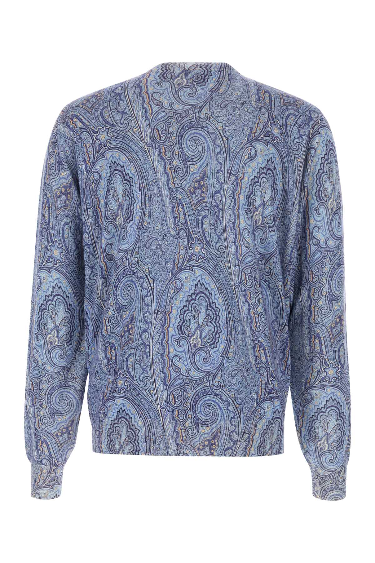 Etro Men Printed Silk Blend Sweater ETRO