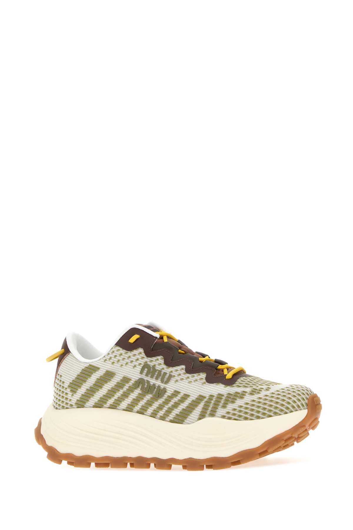 Miu Miu Women Multicolor Fabric Sneakers MIU MIU