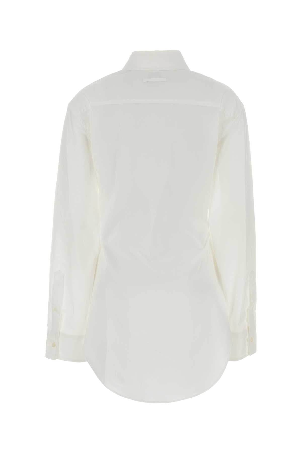 Jean Paul Gaultier Women White Stretch Poplin Shirt JEAN PAUL GAULTIER