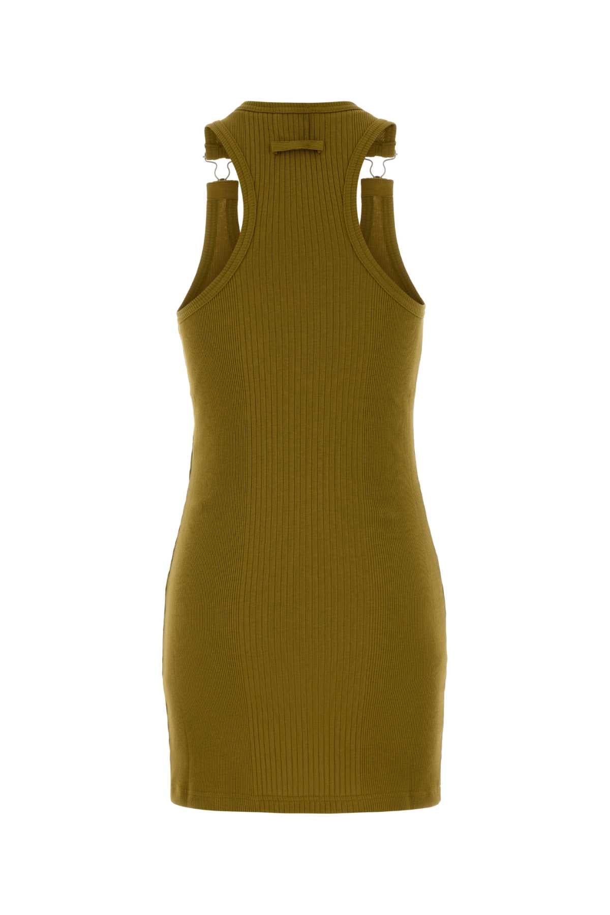 Jean Paul Gaultier Women Pistachio Green Cotton Mini Dress JEAN PAUL GAULTIER