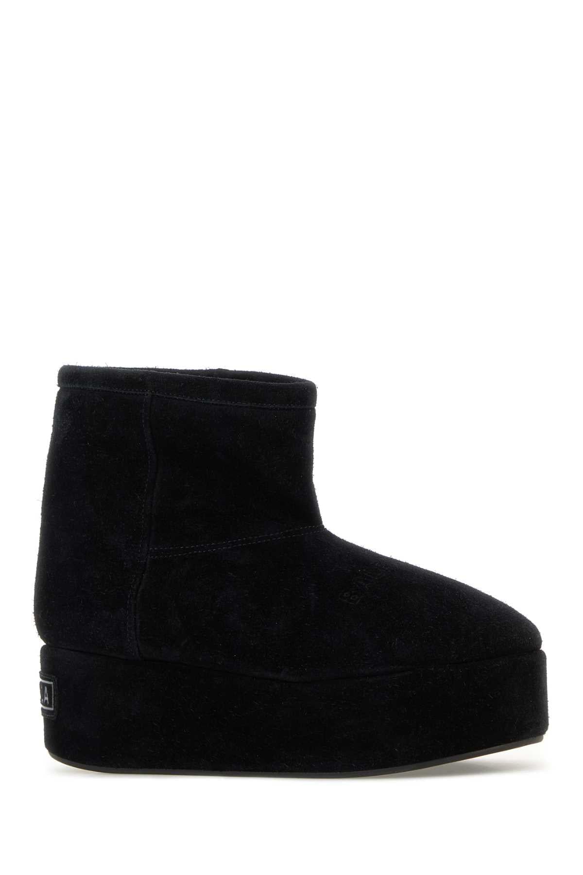 Balenciaga Women Black Suede Alaska Ankle Boots BALENCIAGA