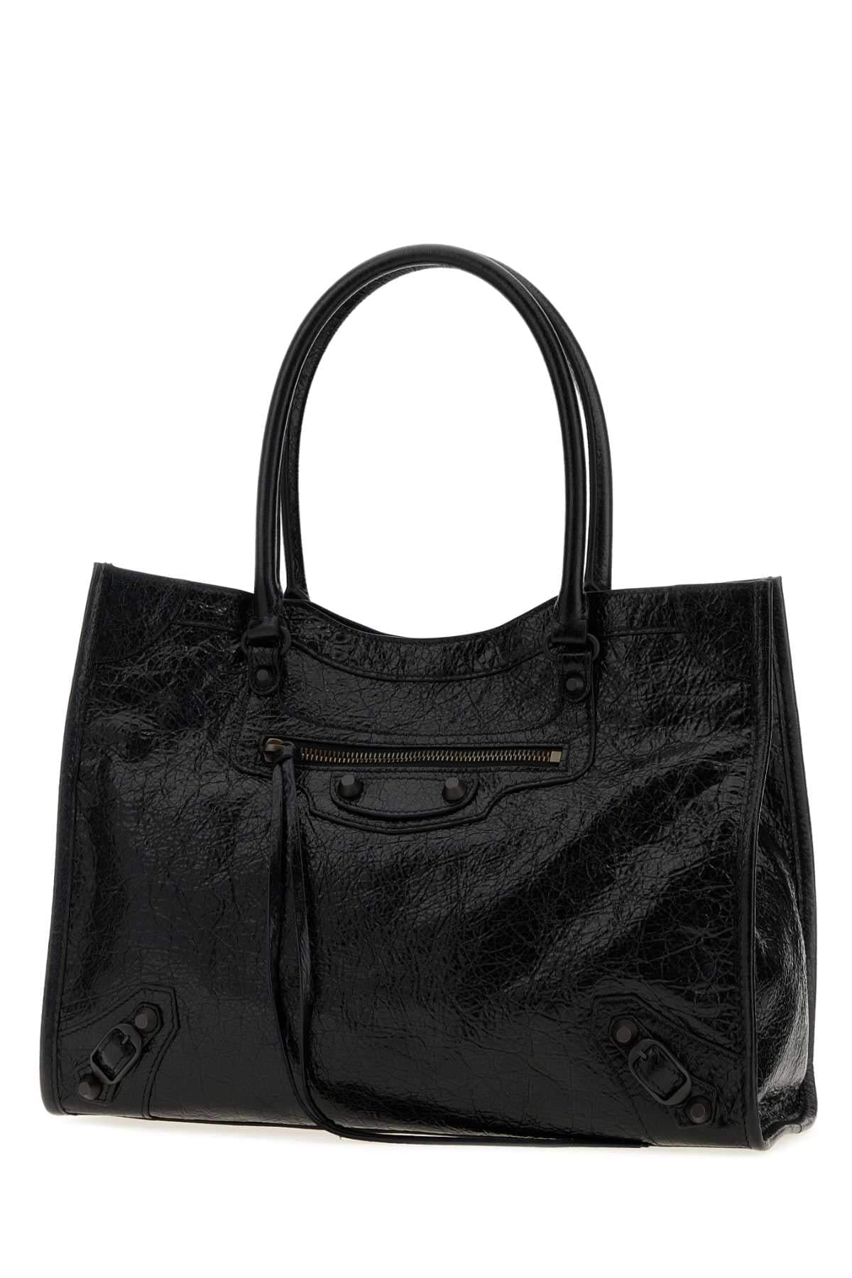 Balenciaga Women Black Leather Small Le City Handbag BALENCIAGA