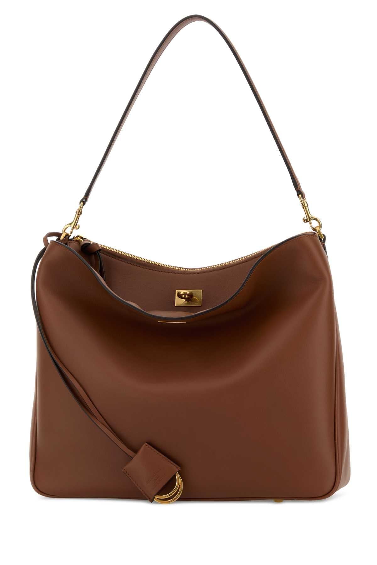 Balenciaga Women Caramel Leather Medium Rodeo Handbag BALENCIAGA