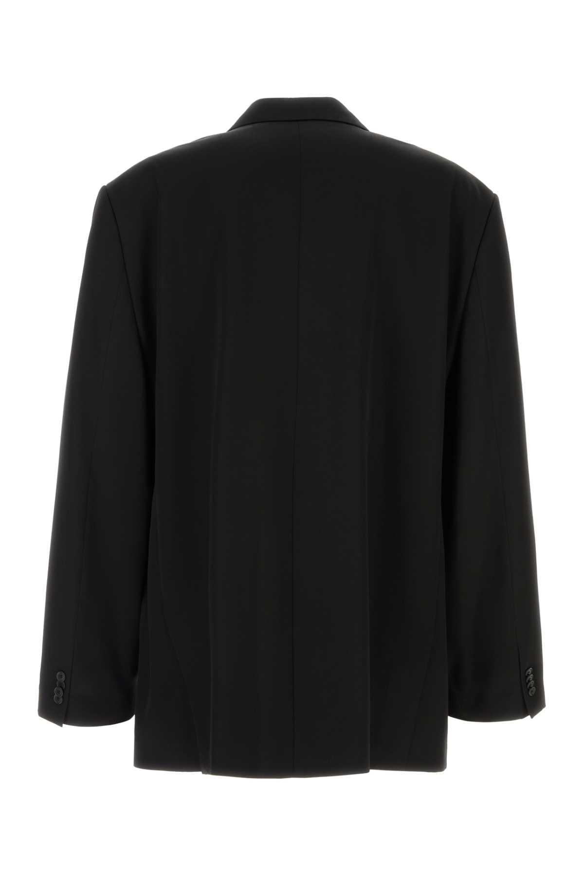 Balenciaga Men Black Wool Oversize Blazer BALENCIAGA