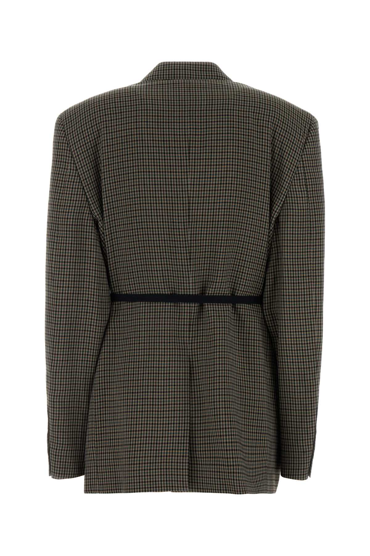 Balenciaga Women Embroidered Lyocell Blazer BALENCIAGA
