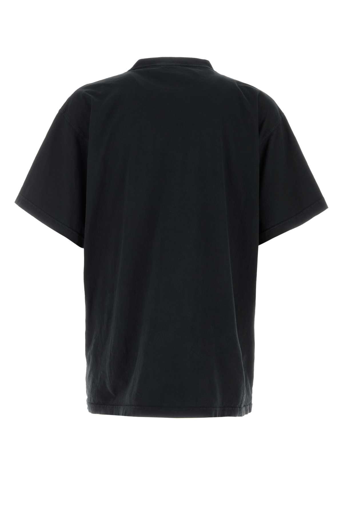 Balenciaga Men Slate Cotton Oversize T-Shirt