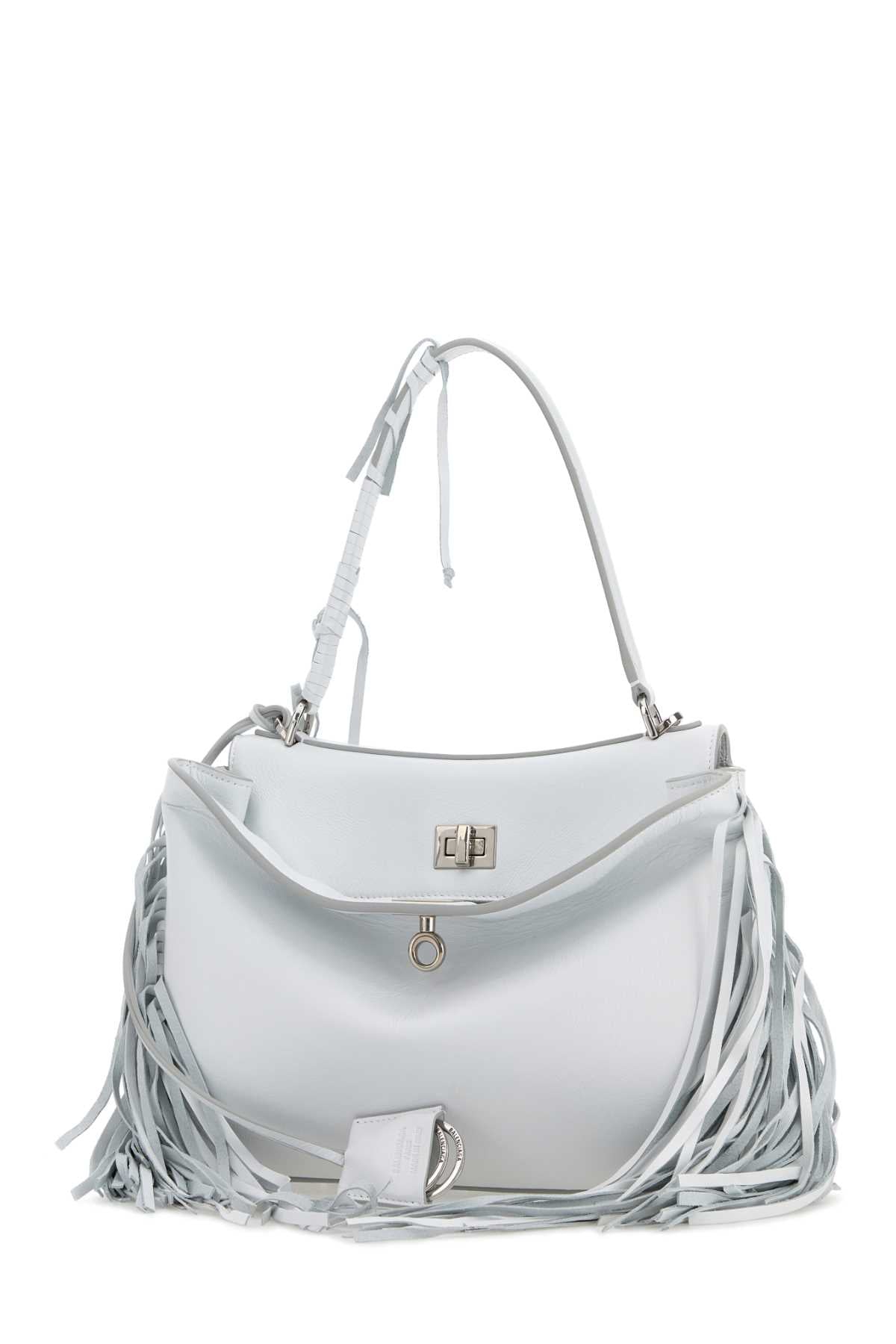 Balenciaga Women Chalk Leather Small Rodeo Handbag BALENCIAGA