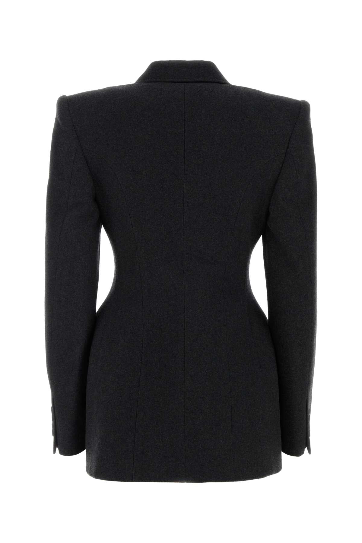 Balenciaga Women Charcoal Cashmere Blend Blazer BALENCIAGA