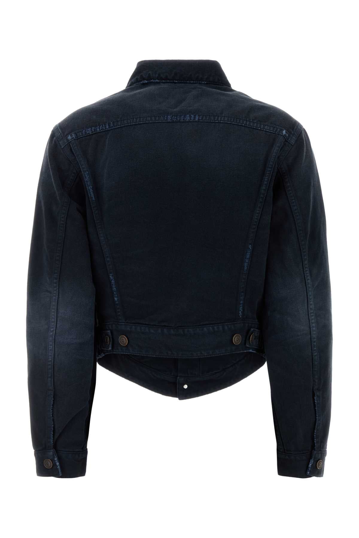 Balenciaga Women Dark Blue Denim Jacket BALENCIAGA
