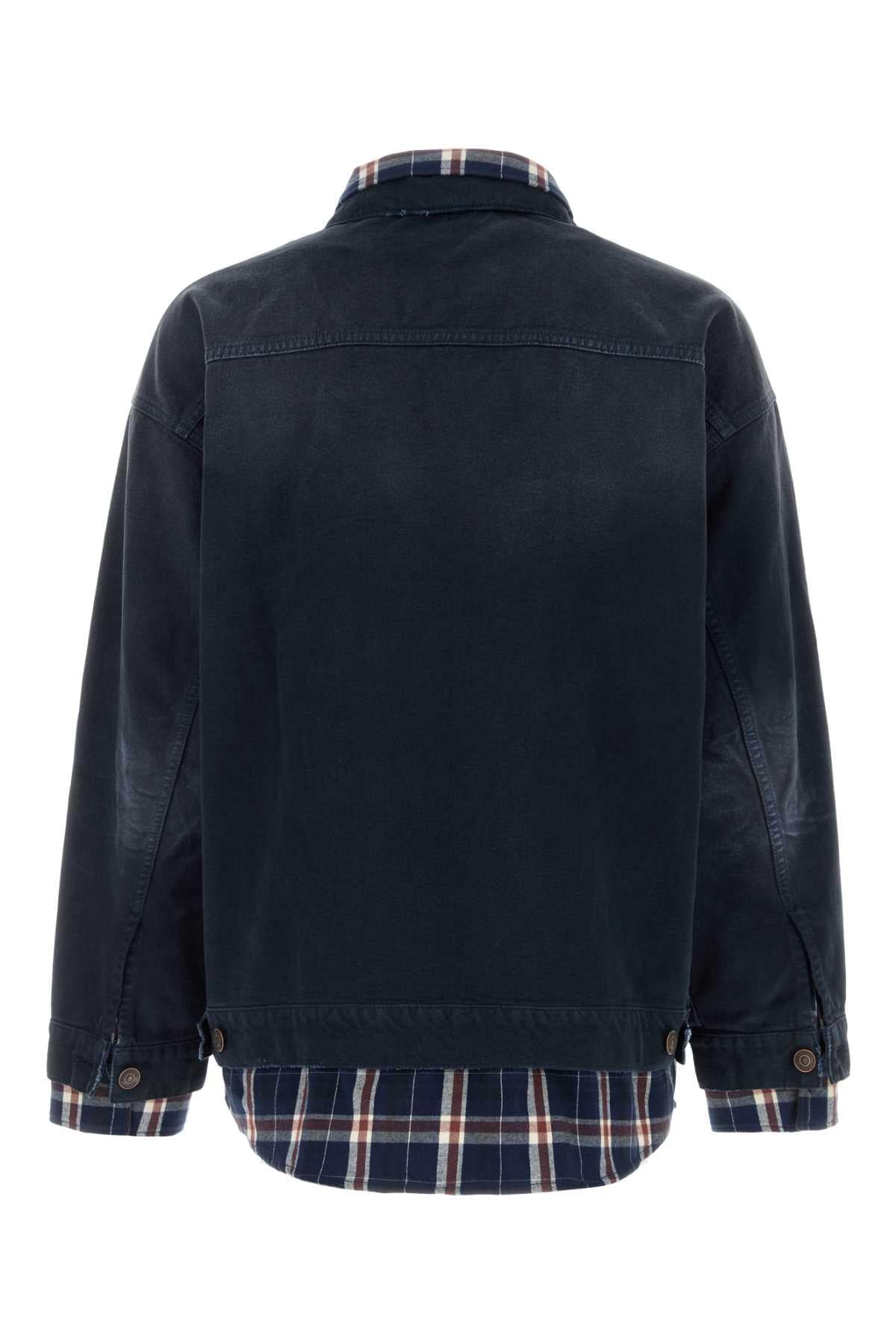 Balenciaga Men Dark Blue Denim Jacket BALENCIAGA