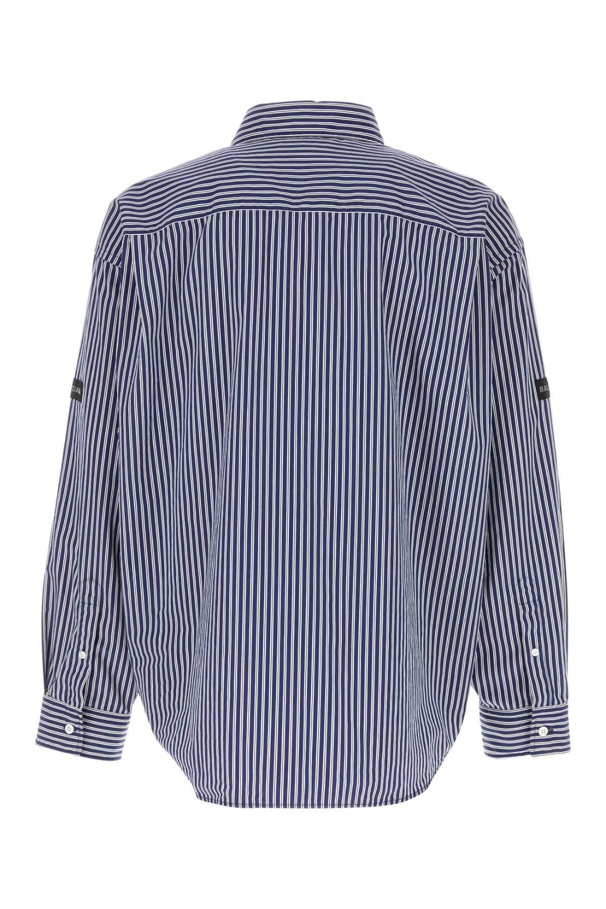Balenciaga Men Embroidered Poplin Shirt BALENCIAGA