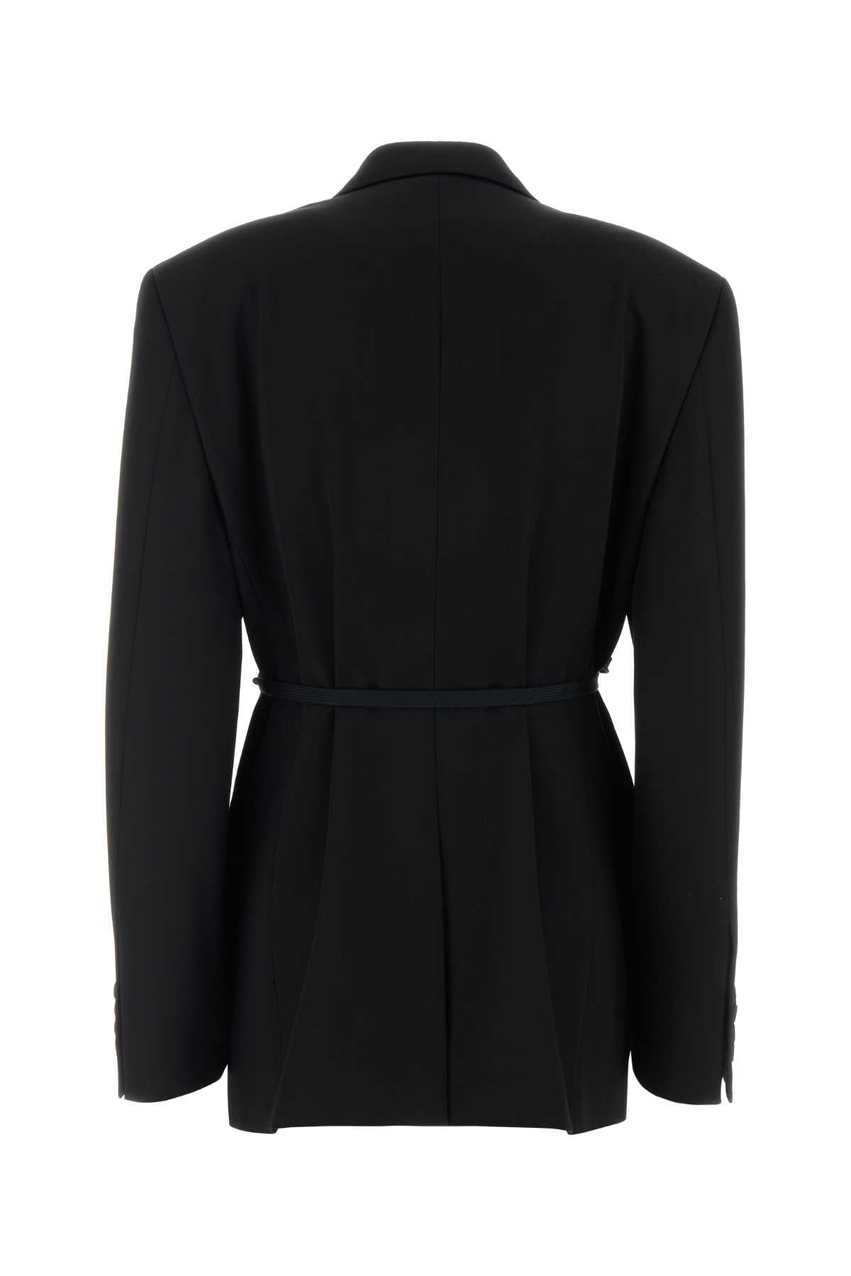 Balenciaga Women Black Wool Oversize Blazer