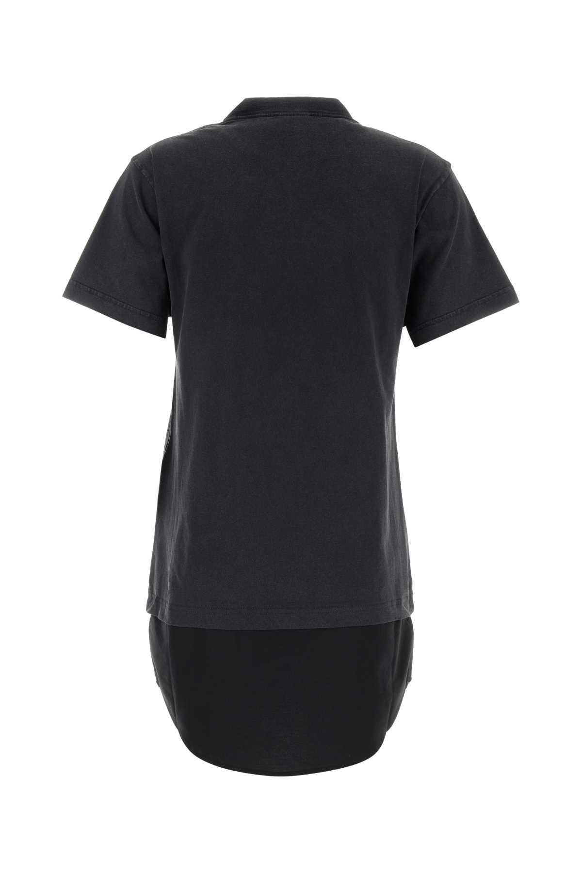 Balenciaga Women Slate Cotton T-Shirt Dress