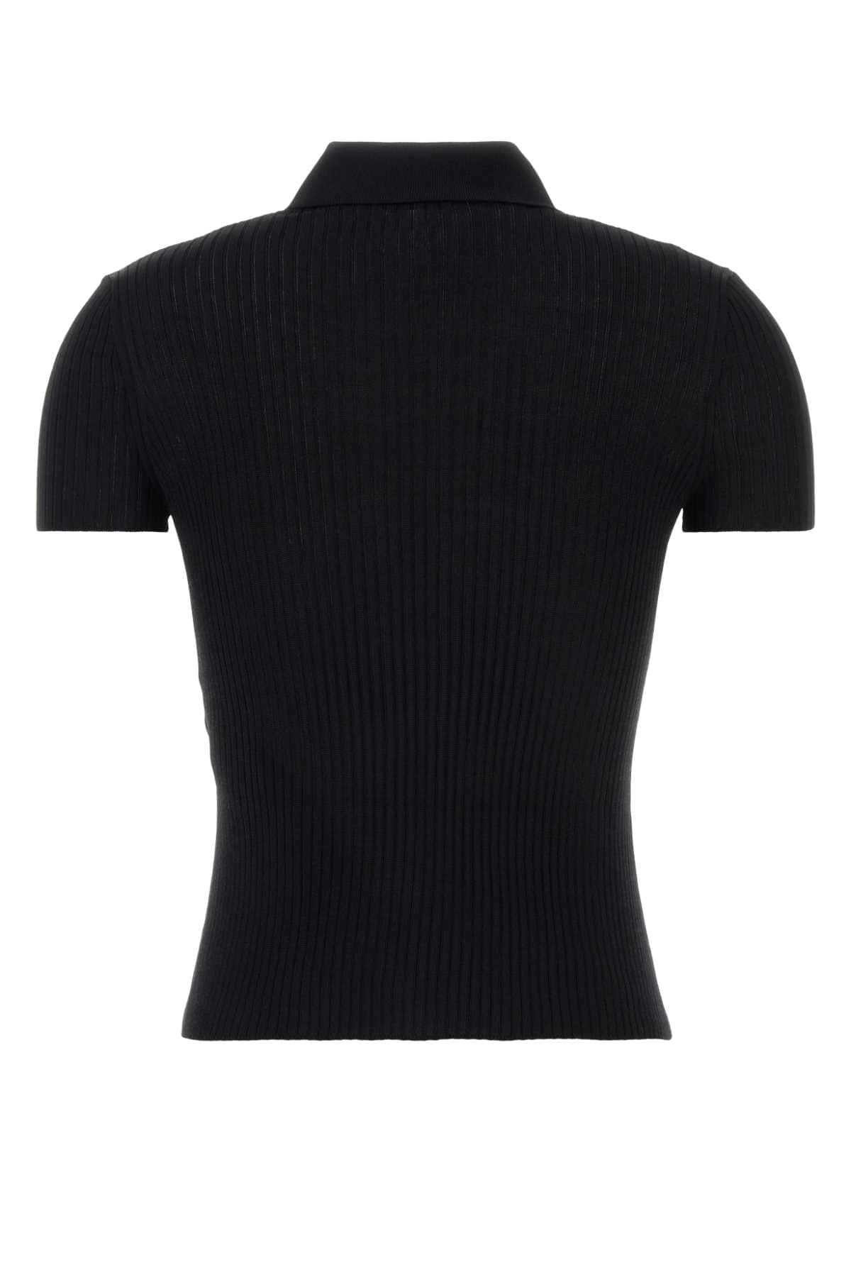 Balenciaga Women Black Viscose Blend Cardigan BALENCIAGA