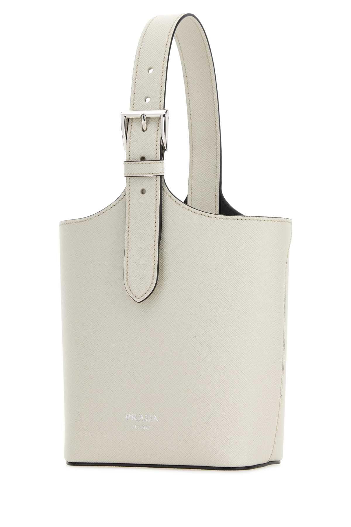 Prada Women White Leather Shoulder Bag