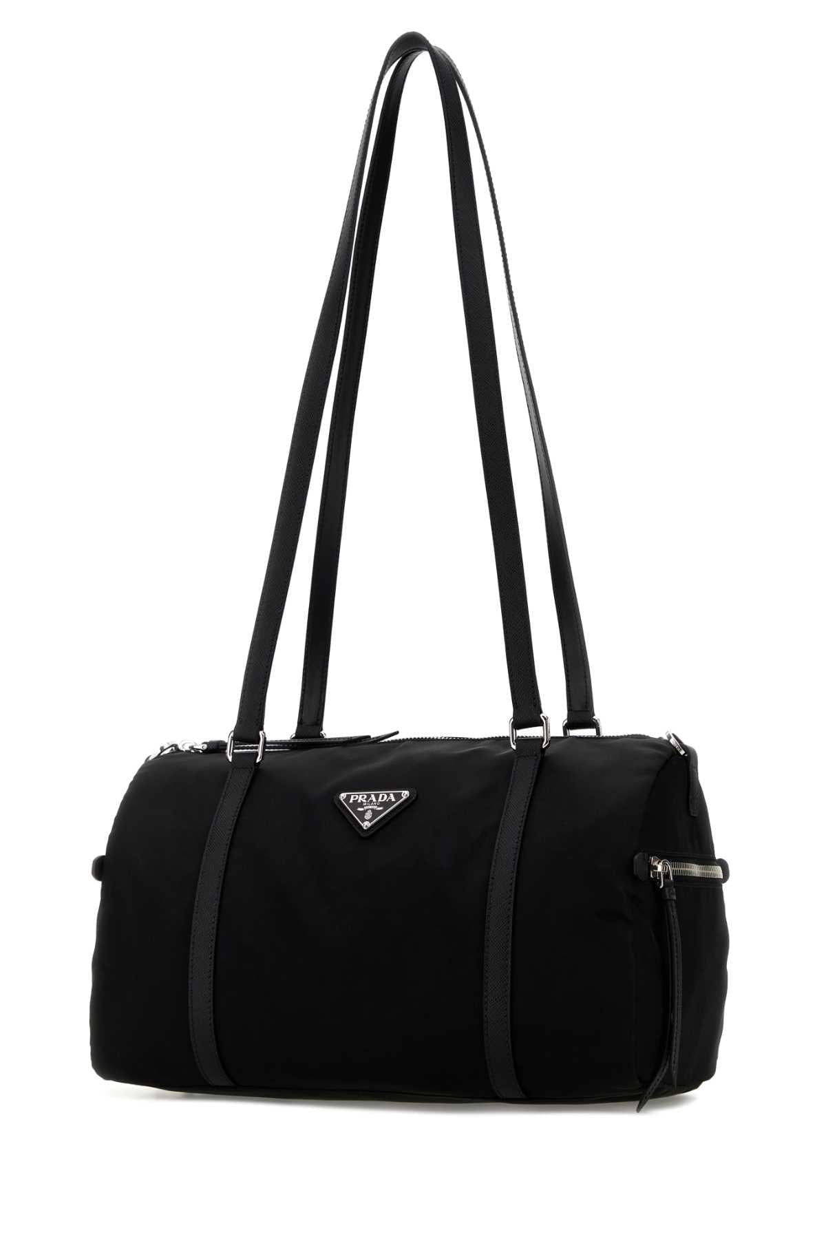 Prada Women Black Re-Nylon Large Shoulder Bag PRADA