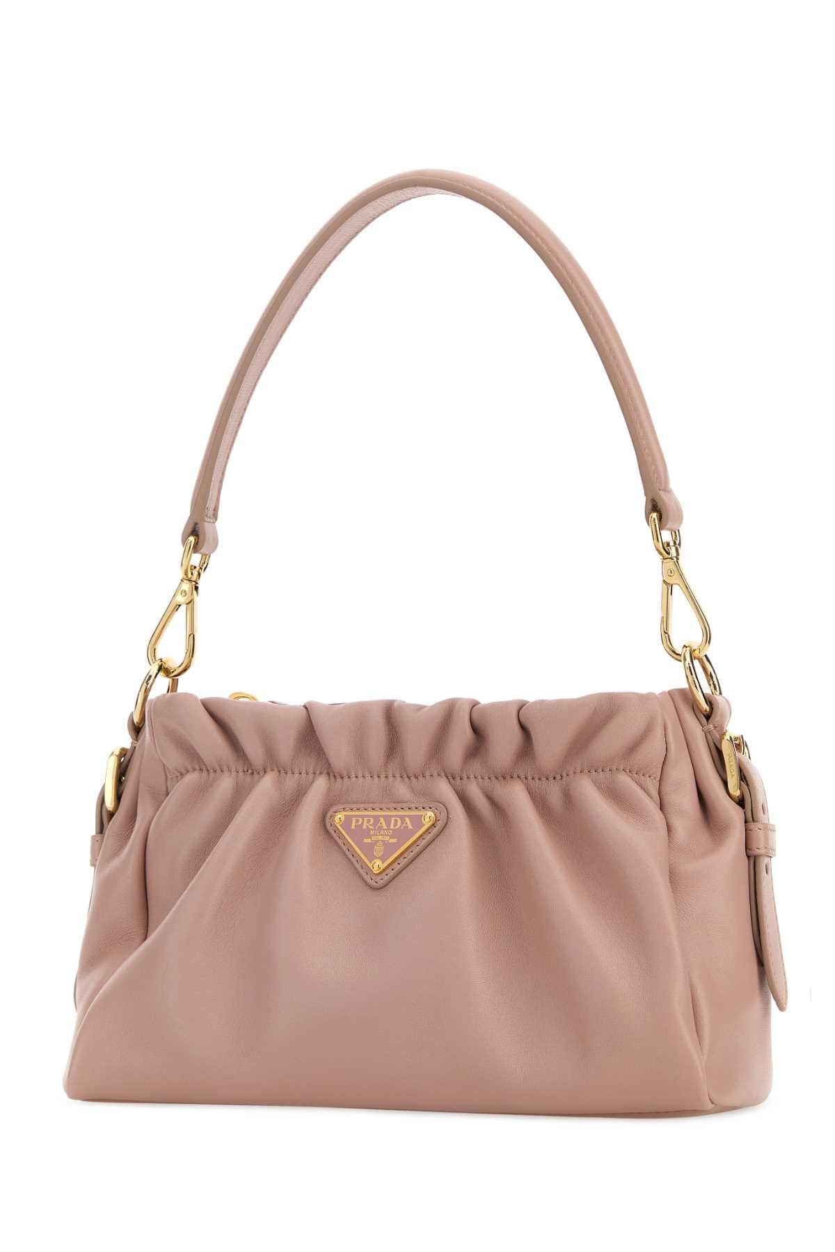 Prada Women Pink Nappa Leather Handbag PRADA