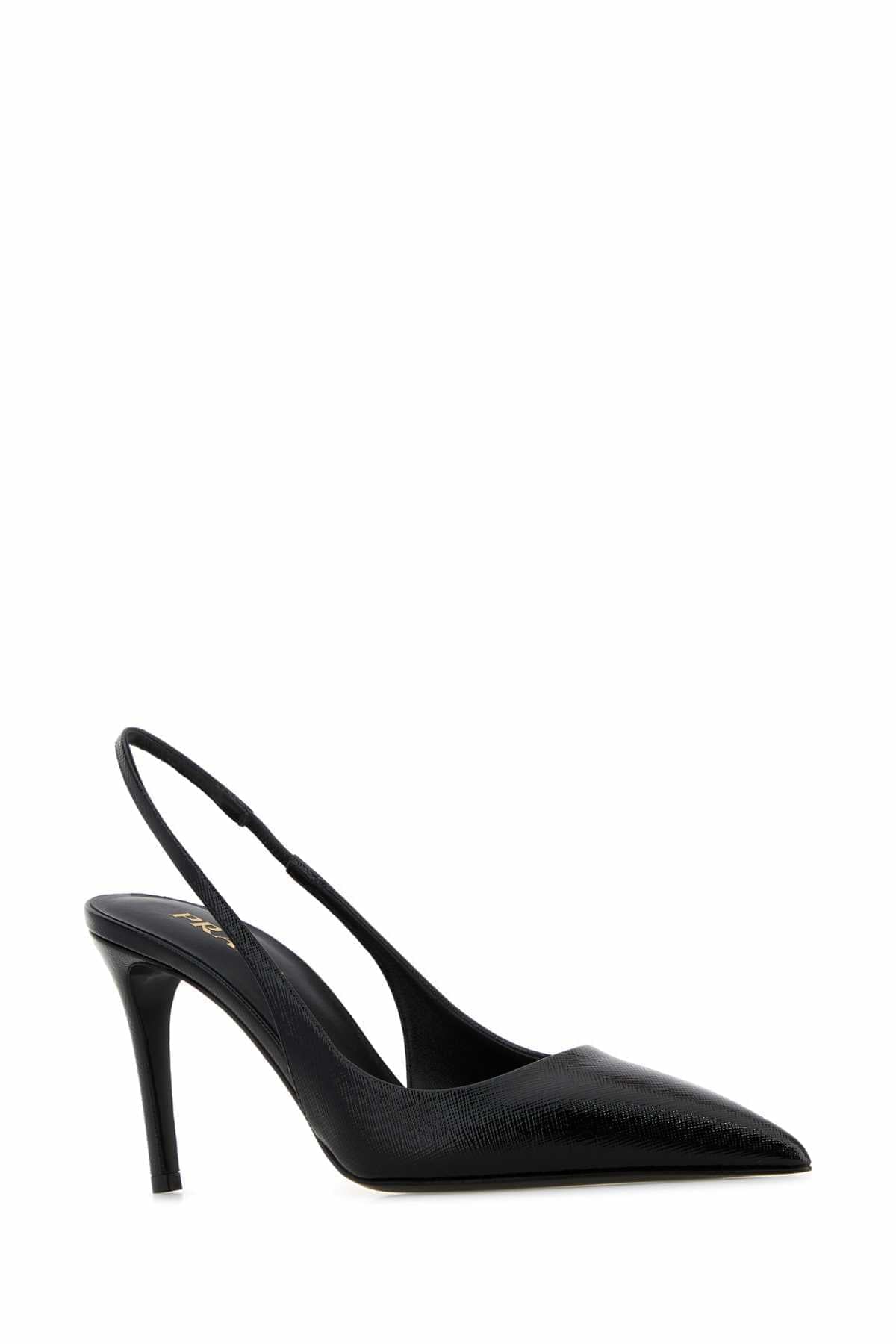 Prada Women Black Leather Pumps PRADA