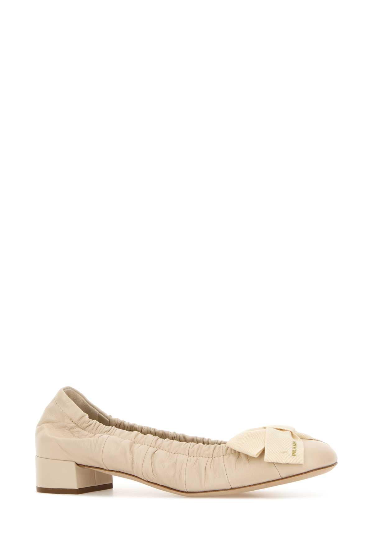 Prada Women Ivory Leather Pumps PRADA