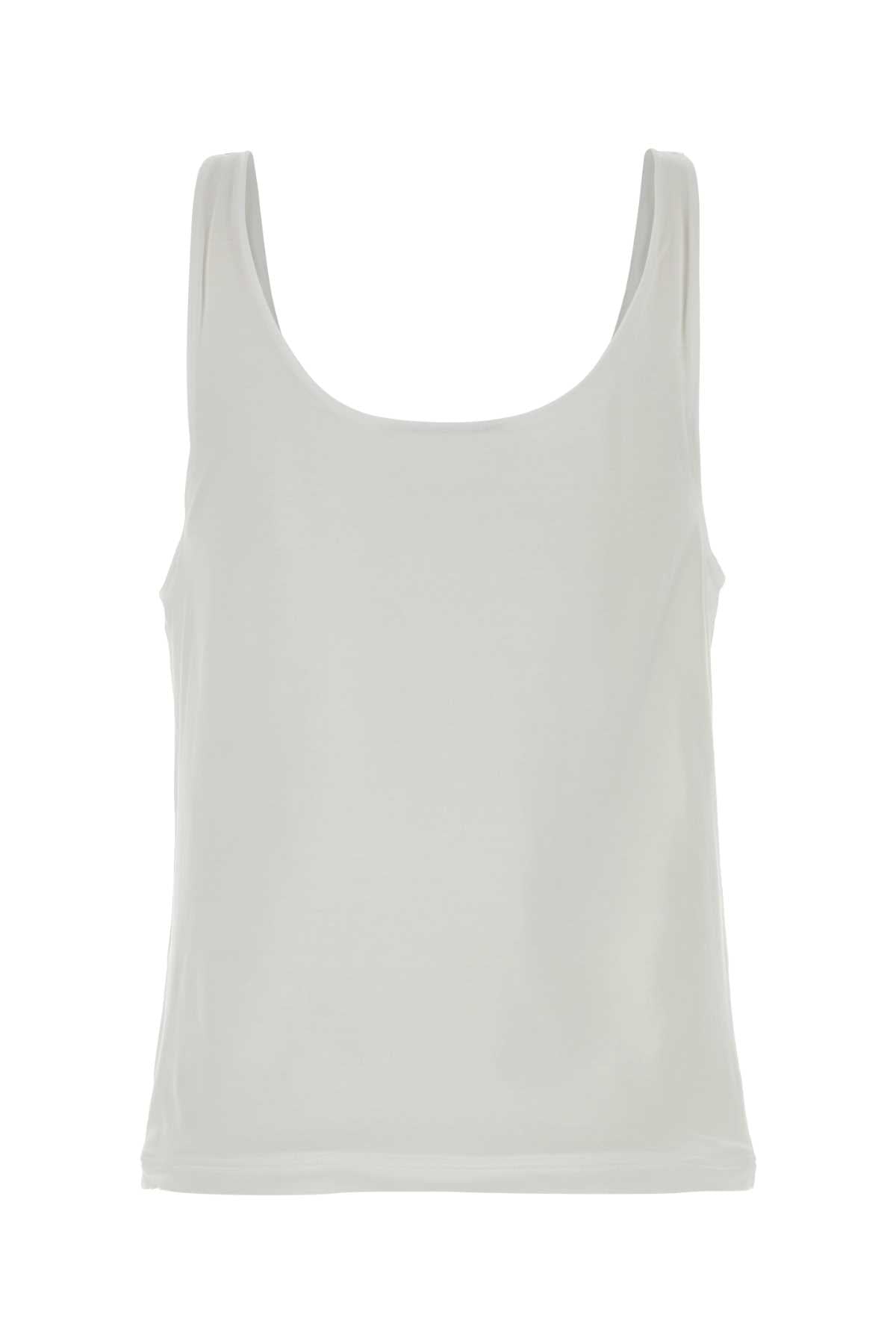 Prada Women White Cotton Tank Top PRADA