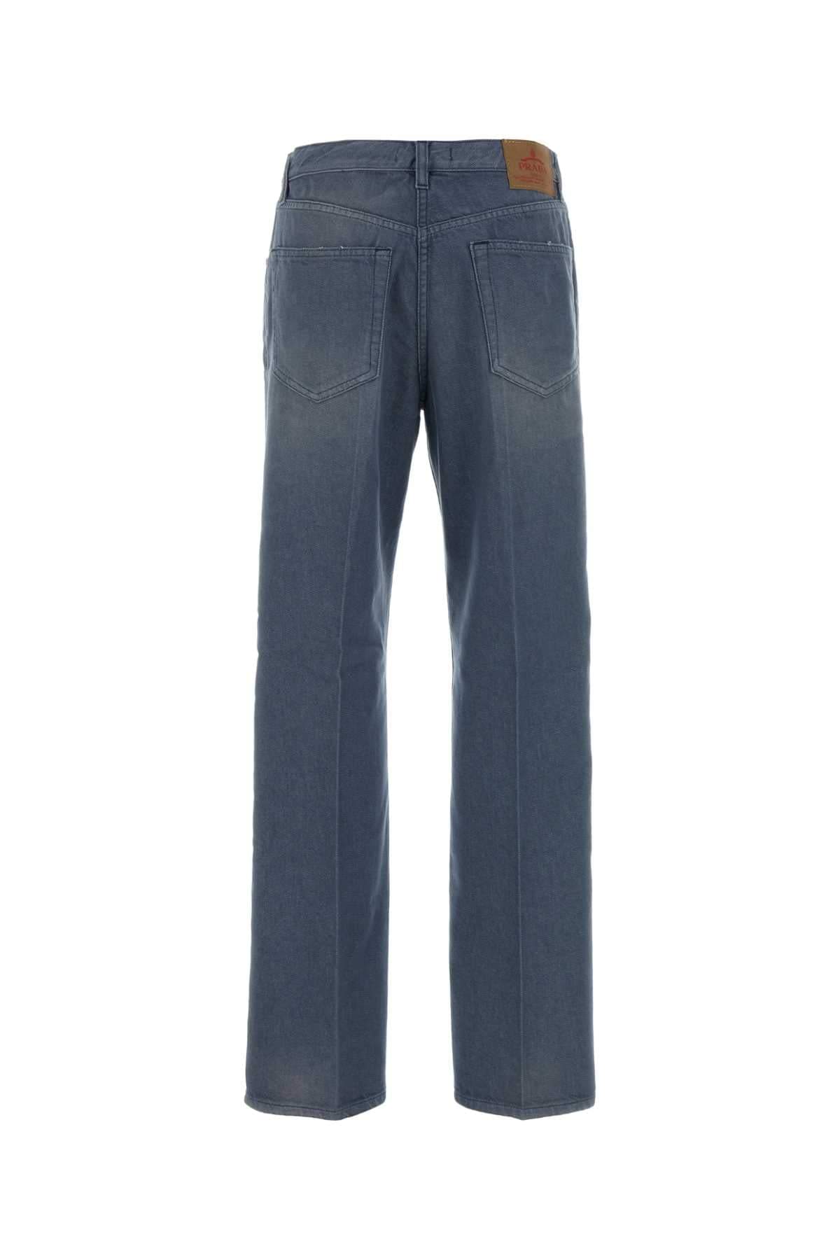 Prada Women Cerulean Blue Denim Jeans PRADA
