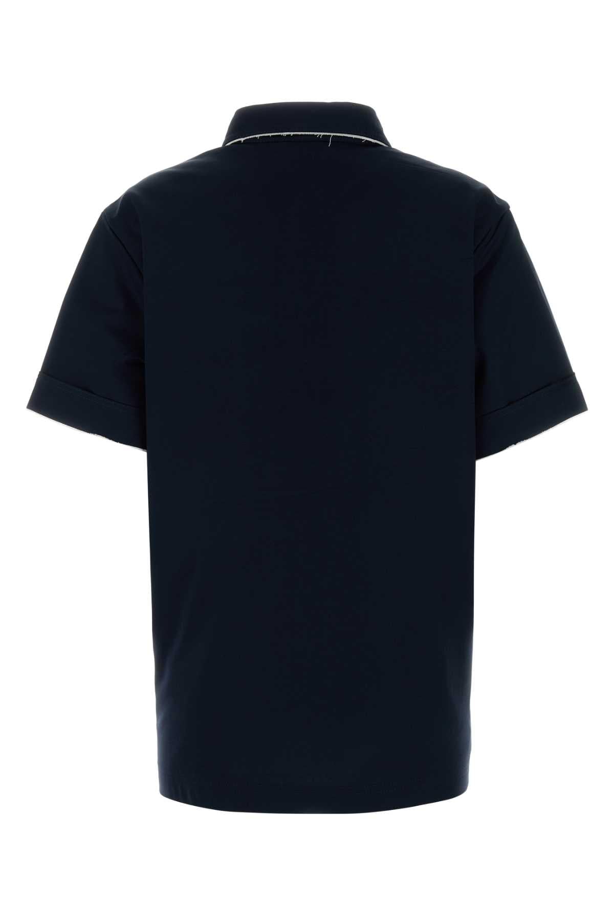 Prada Women Navy Blue Cotton Polo Shirt PRADA