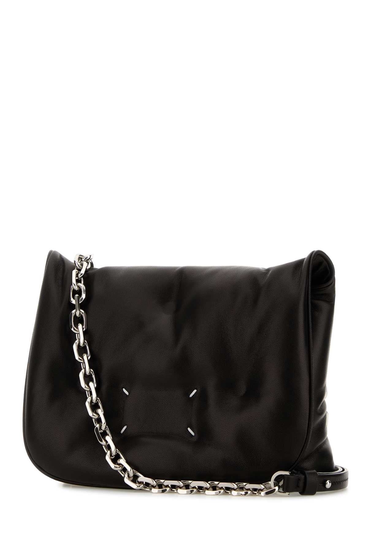 Maison Margiela Men Black Leather Crossbody Bag MAISON MARGIELA