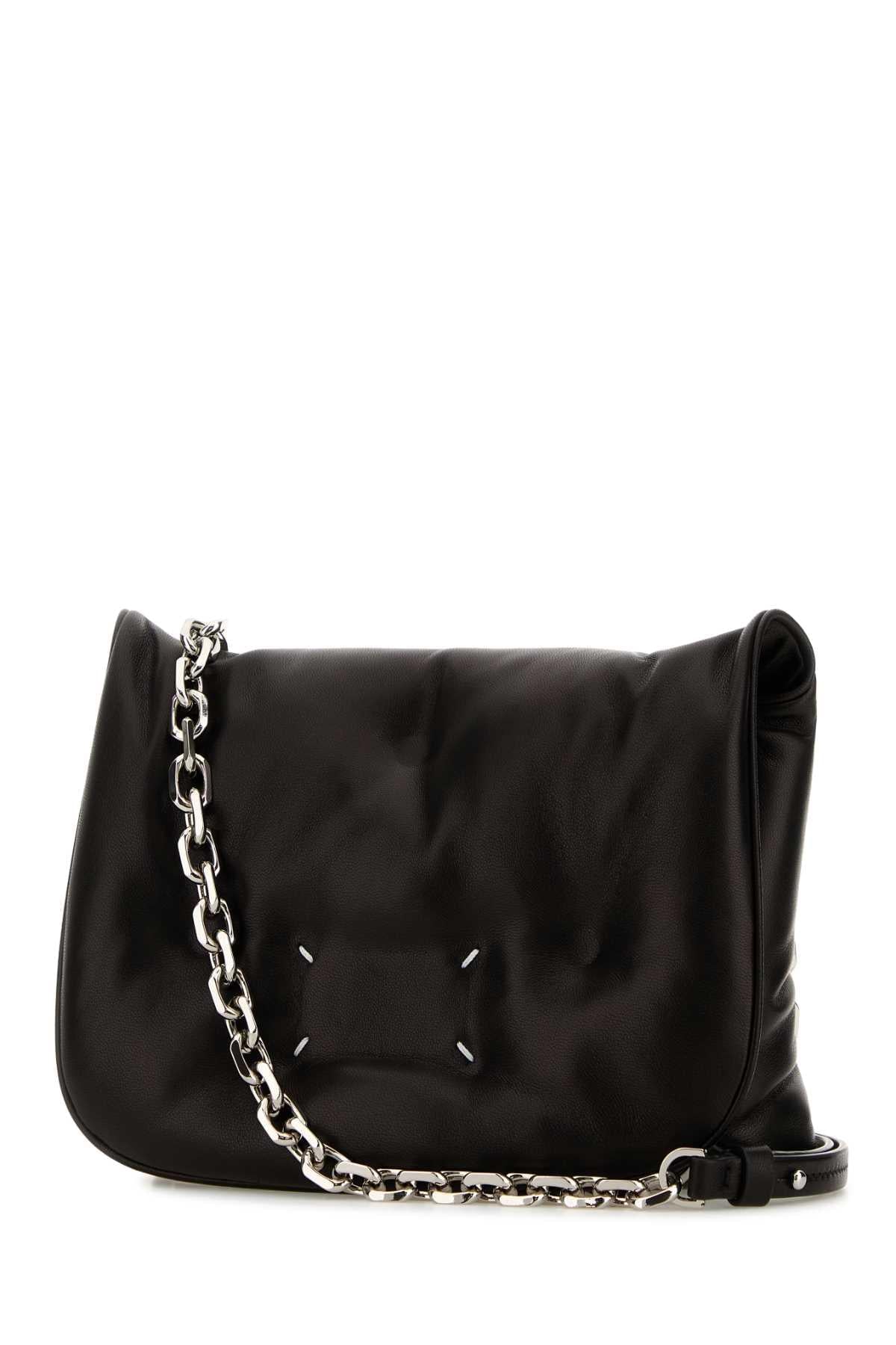 Maison Margiela Men Black Leather Crossbody Bag MAISON MARGIELA