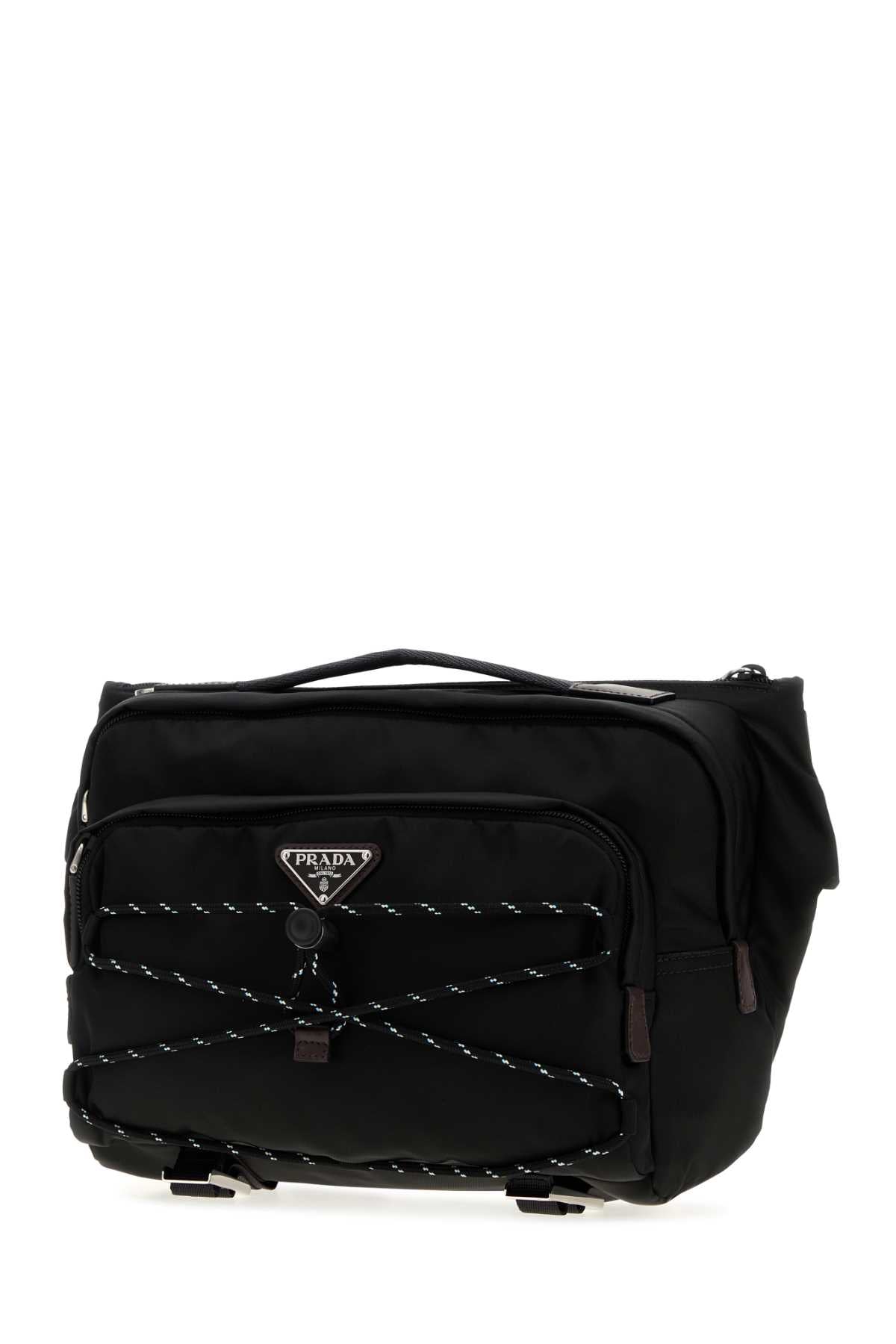 Prada Men Black Re-Nylon Prada Speedrock Belt Bag PRADA