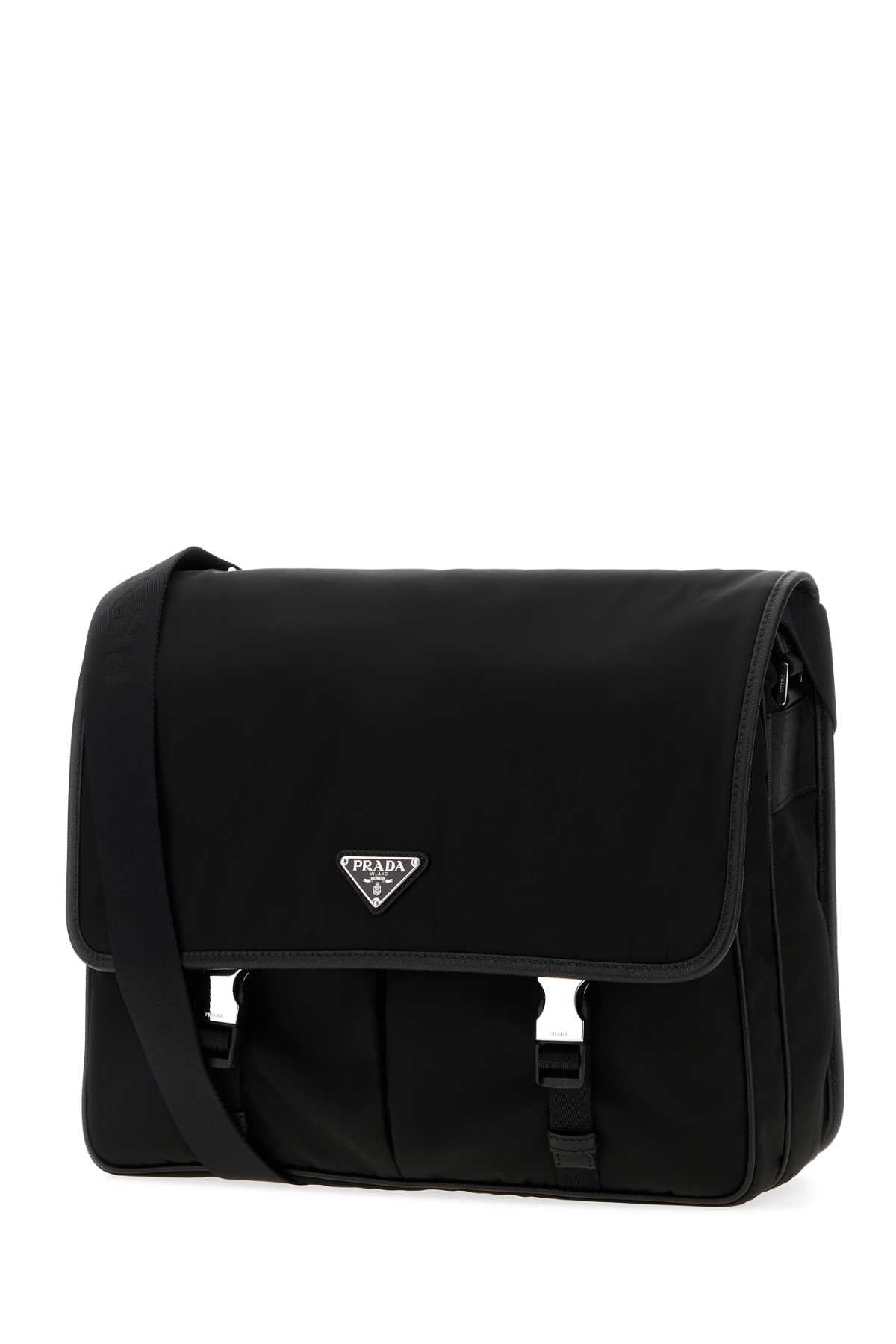 Prada Men Black Canvas Shopping Bag PRADA