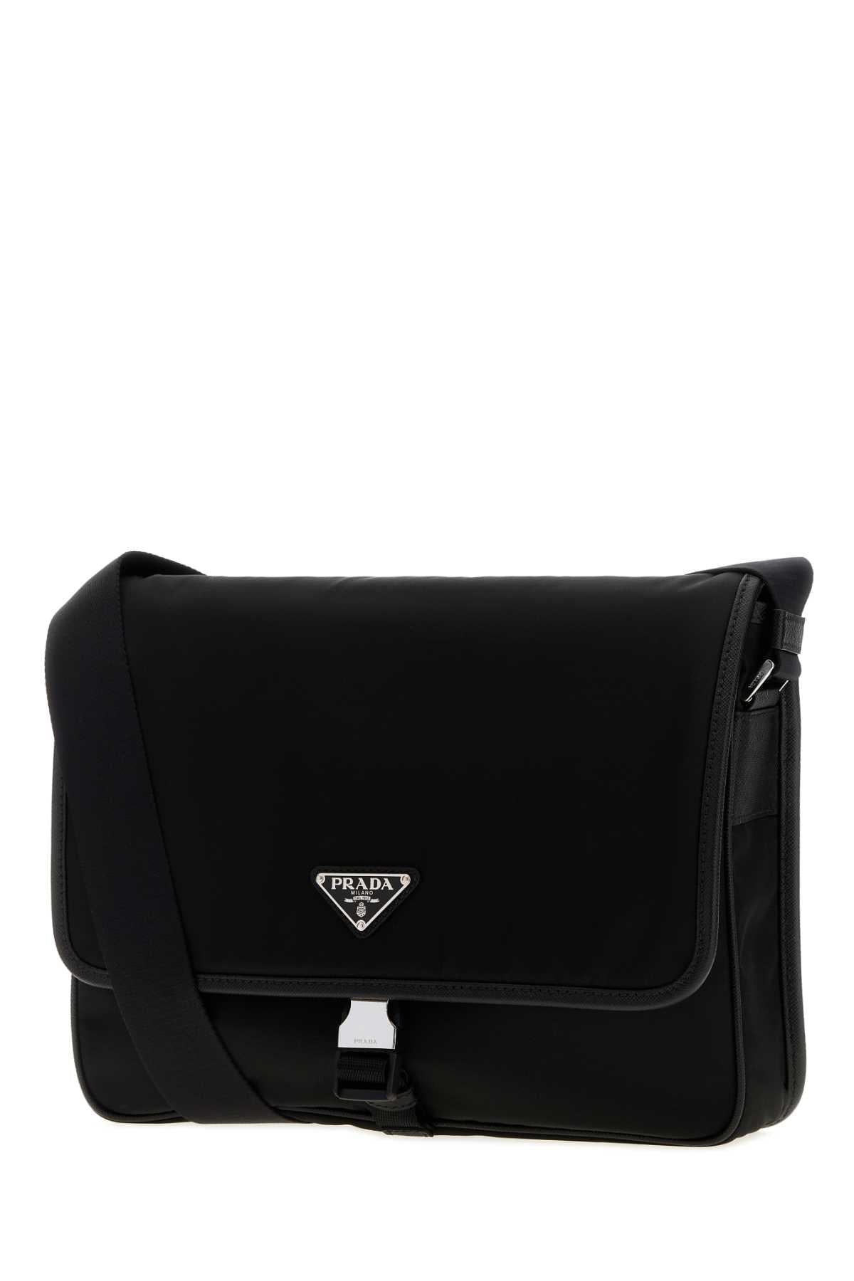 Prada Men Black Canvas Shopping Bag PRADA
