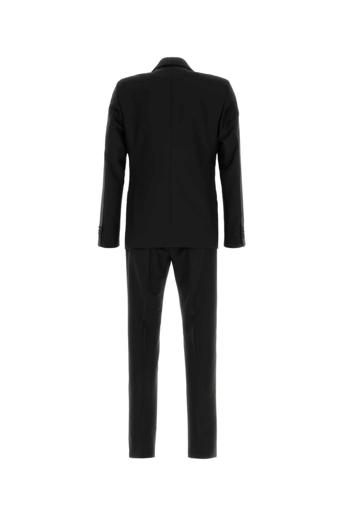 Prada Men Black Wool Blend Suit PRADA