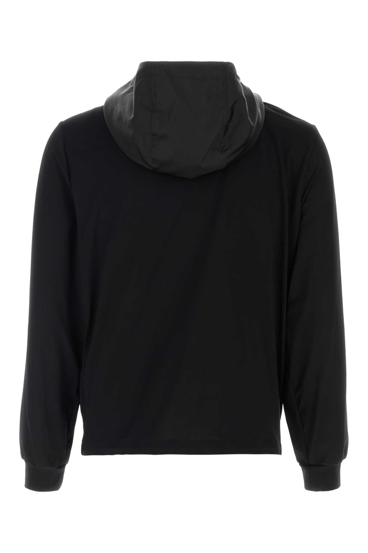 Prada Men Black Stretch Cotton Sweatshirt PRADA