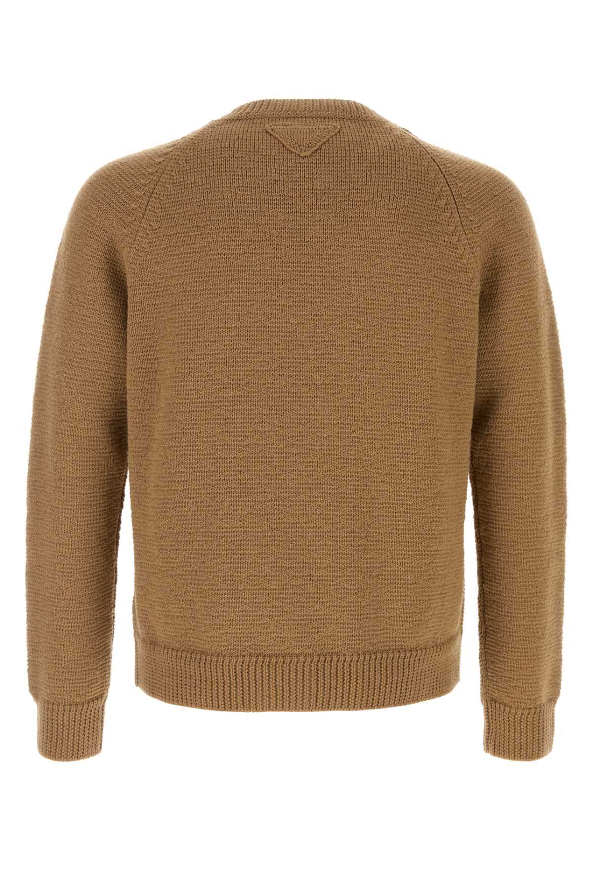 Prada Men Biscuit Wool Sweater PRADA