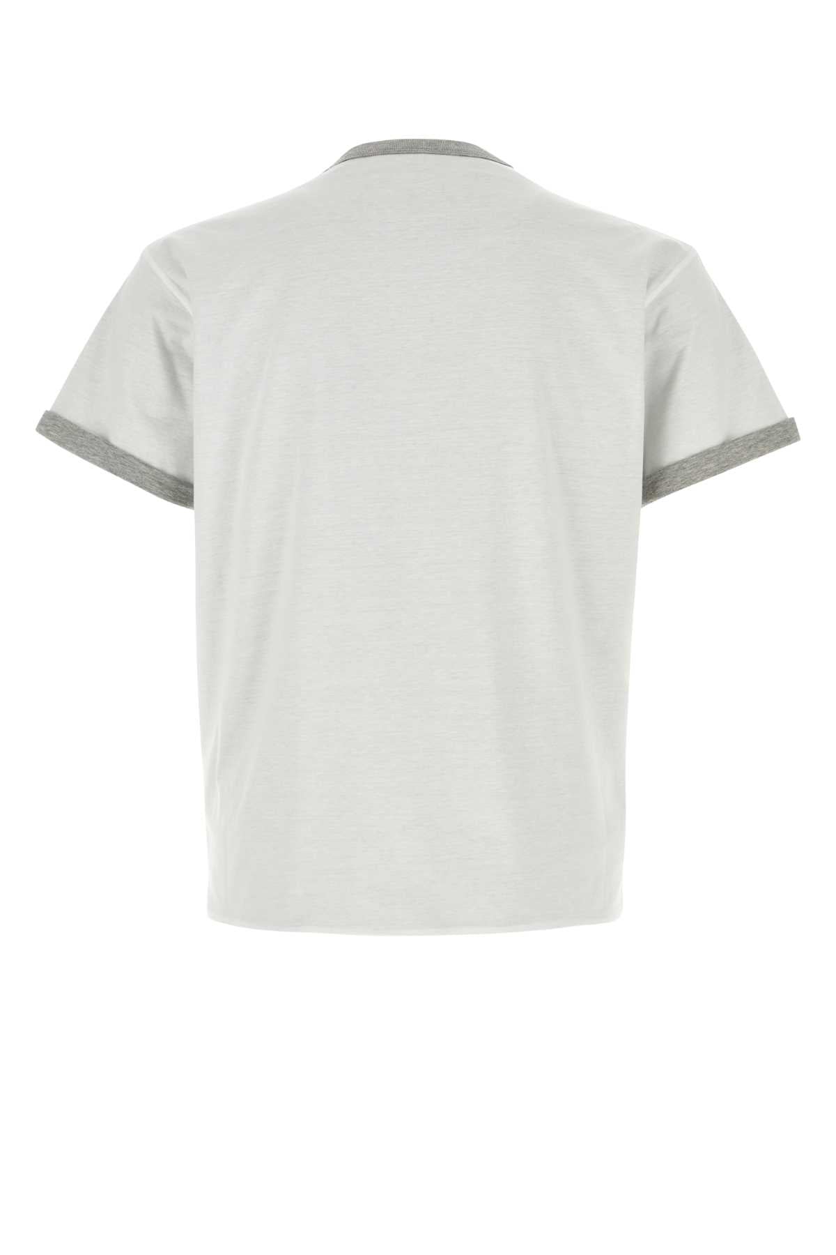 Prada Men White Cotton Reversible T-Shirt PRADA