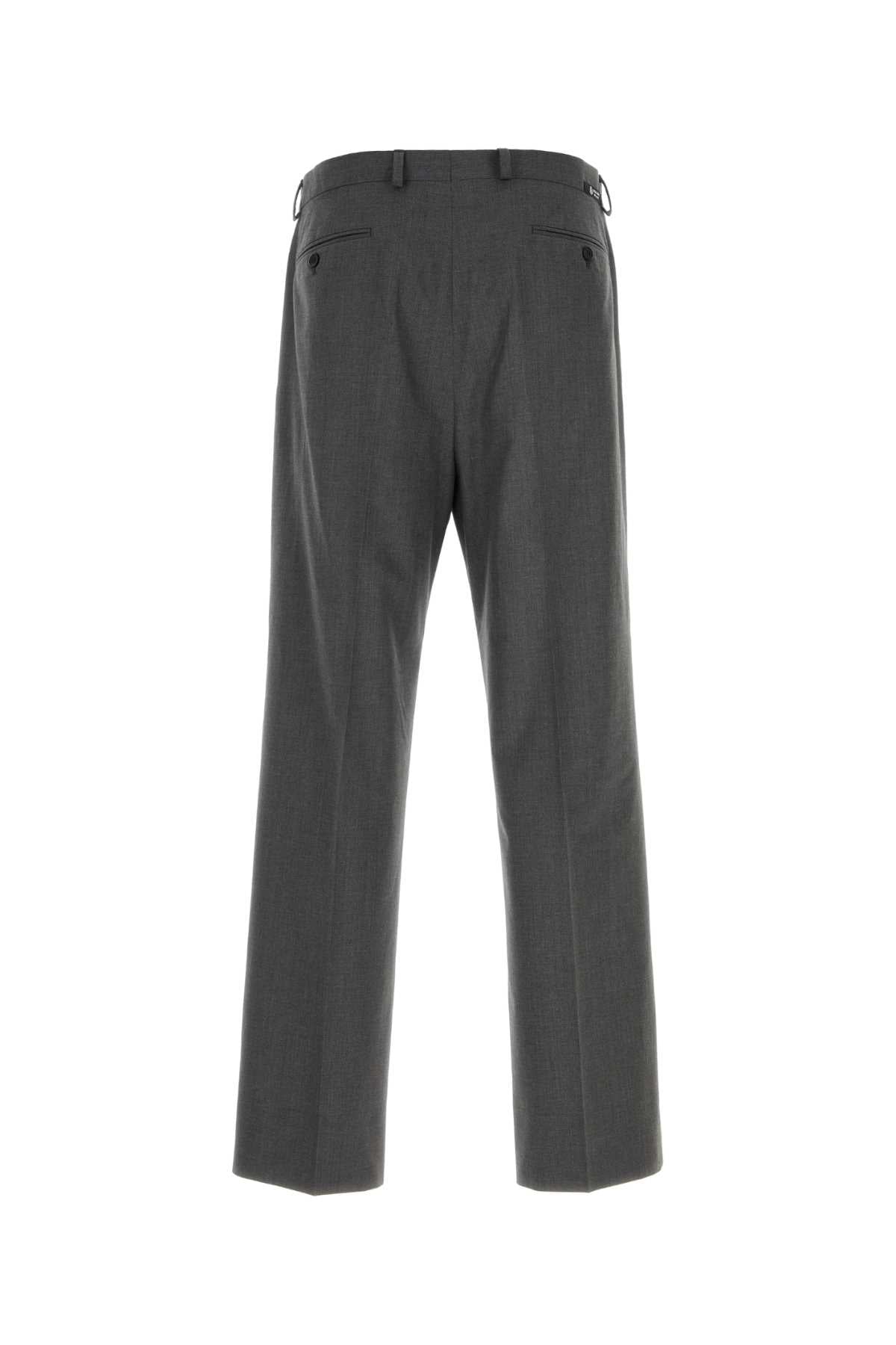 Prada Men Charcoal Wool Blend Pant PRADA