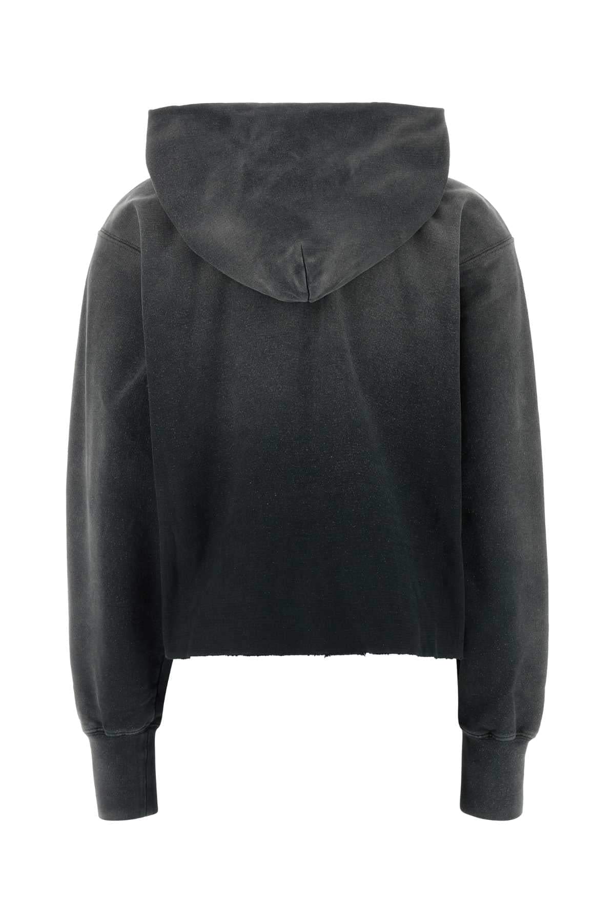 Maison Margiela Women Charcoal Cotton Sweatshirt MAISON MARGIELA